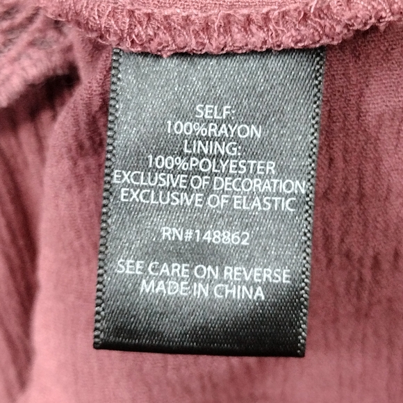 Torrid Hanky Hem Mini Dress Women's 1X Burgundy Babydoll Retro 90s Y2K Romantic - Picture 9 of 9